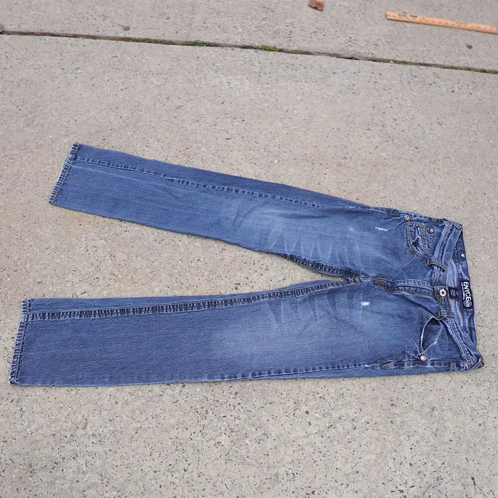 Vintage Y2K Enyce Jeans Size 34 Low Rise Relaxed Fit 100% Cotton Denim Hip Hop